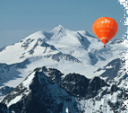 Let balonem v Alpách - let v údolí